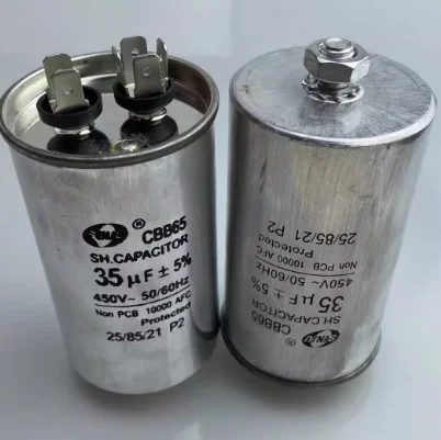 CBB65 with screws at the bottom of the air conditioning condenser 4/5/6. 5/8/10 12/15/18/20/25/30/80 / uf send screw stud cbb capacitor motor capacitor