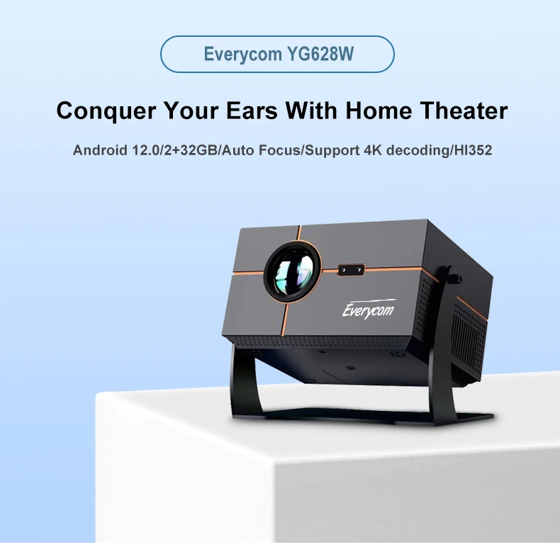 Stunning Android 12.0 Smart Projector With 1080P Clarity