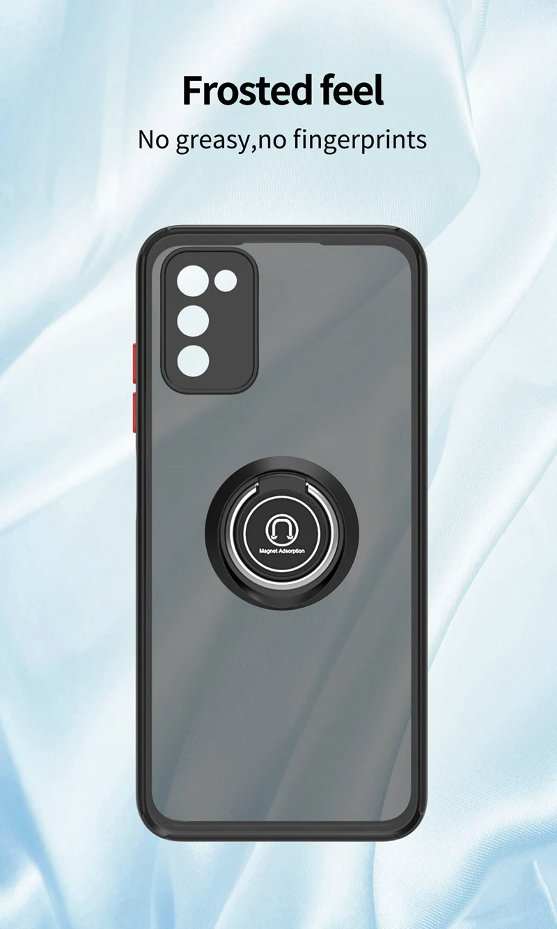 KEYSION Custodia Opaca di Moda per Samsung A03S A02S A03 A21S A20S A11 Anello Trasparente Del Basamento Della Copertura Del Telefono Antiurto per Gal_voghion.com