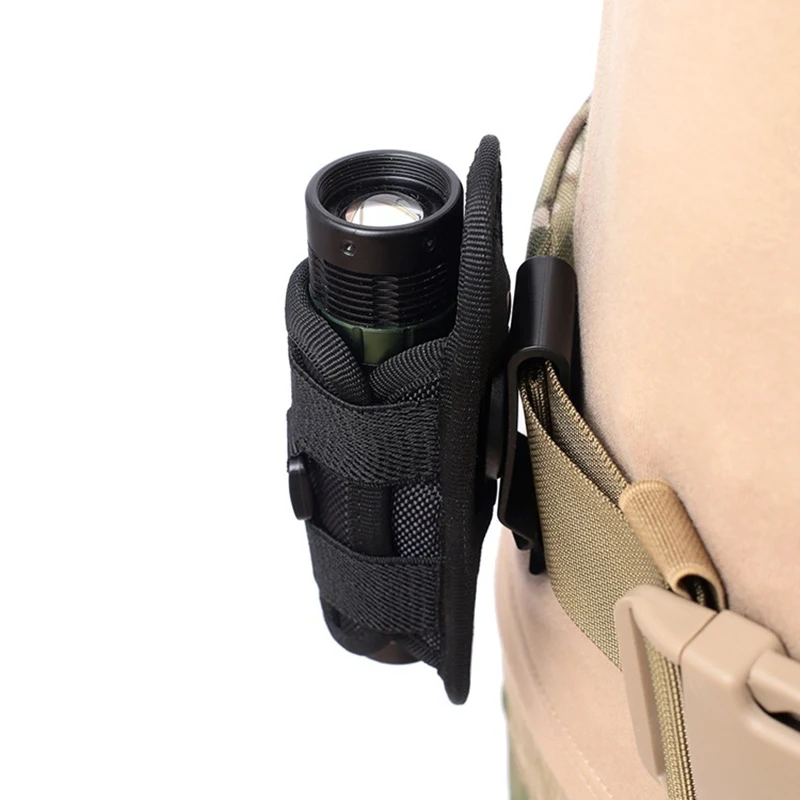 Tactical Nylon Case for Flashlight Belt Holster Holder For Duty Belt  Hunting Flashlight Pouch 360 Degree Soft Pouch Pocket AliExpress