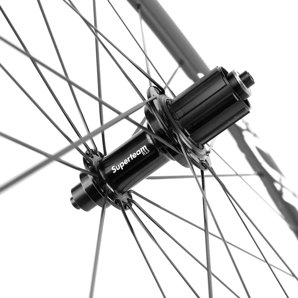 Superチーム-カーボン表面ブレーキ自転車ホイールセット,700c,50mm