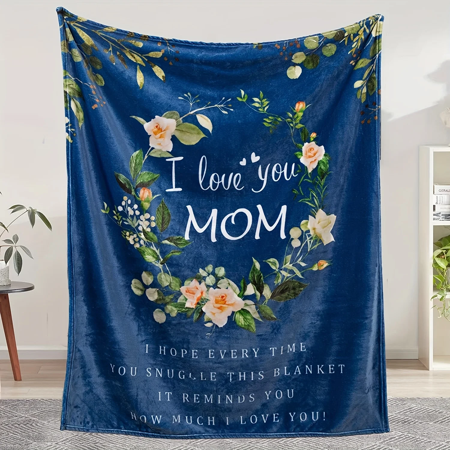 1pc Warm and Cozy Flannel Blanket for Mom - Perfect Gift for Birthdays and Special Occasions 2