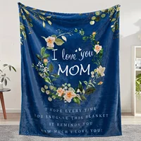 1pc Warm and Cozy Flannel Blanket for Mom - Perfect Gift for Birthdays and Special Occasions 2