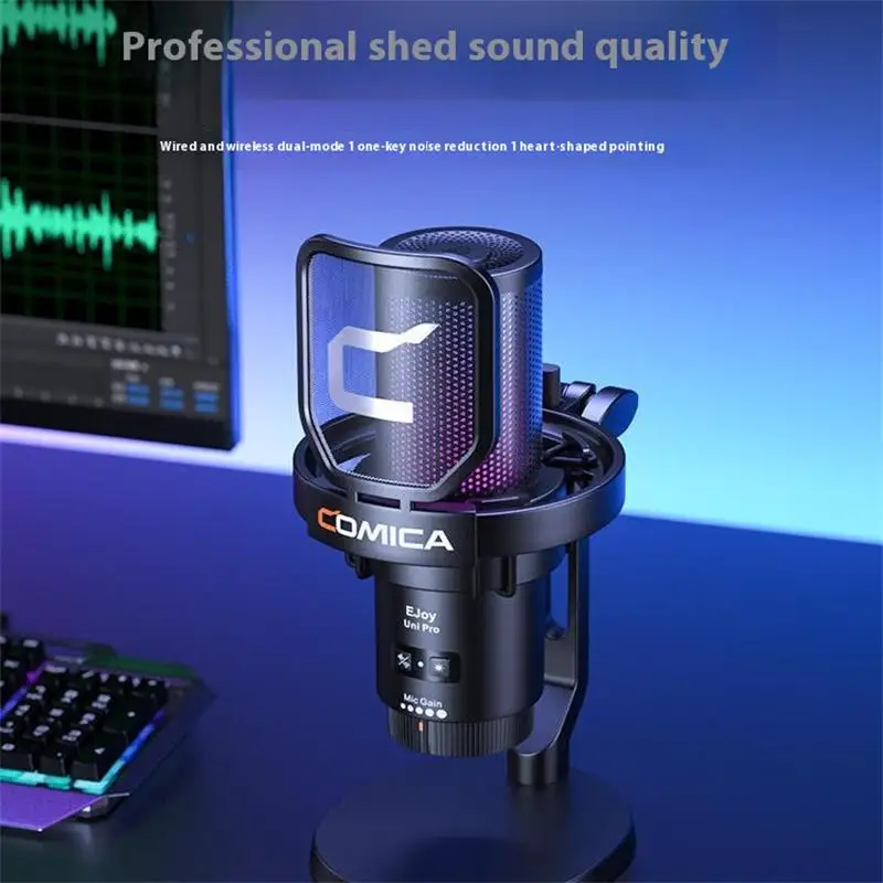 Enjoy the Uni Pro Microphone Wireless Computer Desktop Game Live Recording Capacitance Anti-Spray Microphone