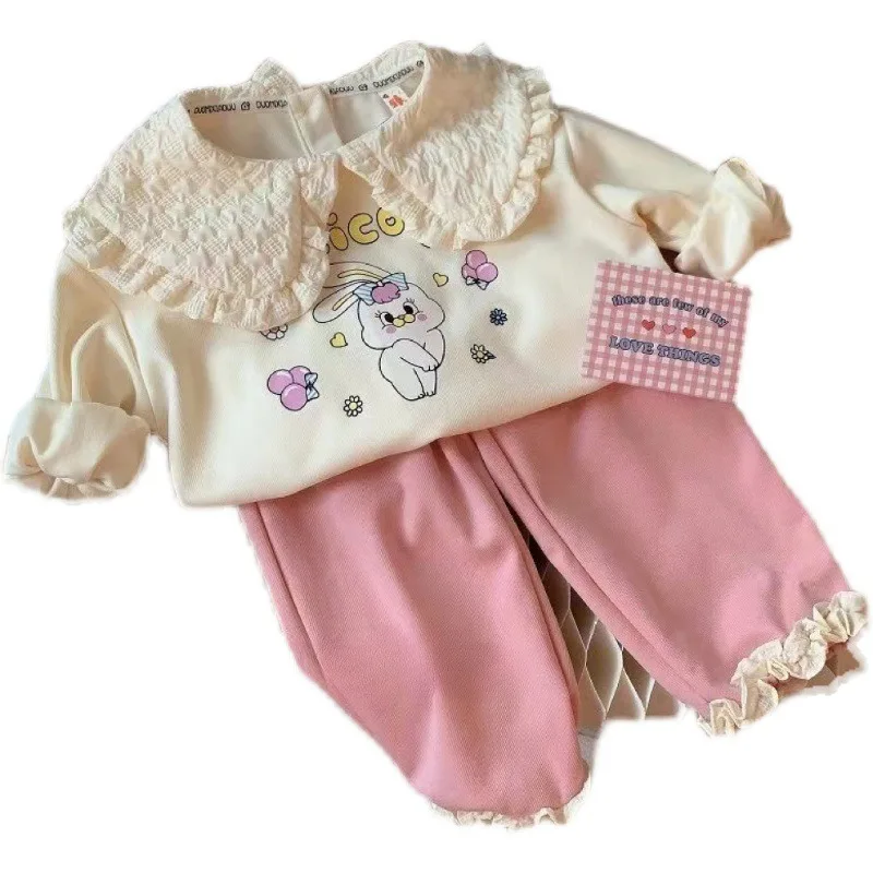 Kids Clothing Set Girls Clothing Set Kids Sweatshirt Set Kids Girls Clothes Sets Pullover Tops+Pants 2Pcs 1-6Yrs