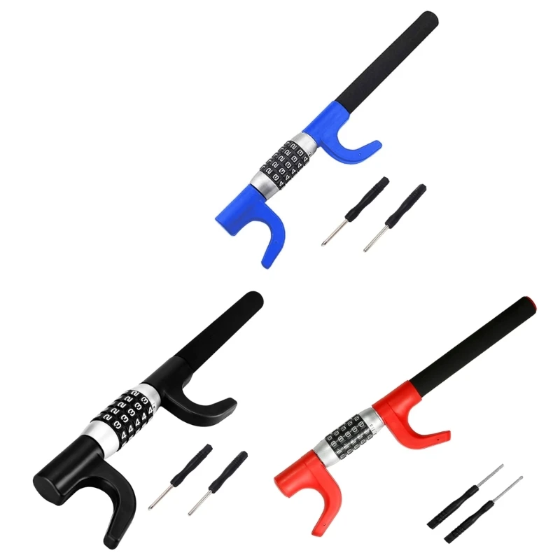 

Antitheft Car Steering Wheel Lock Vehicle Universal Double Hook Retractable Lock