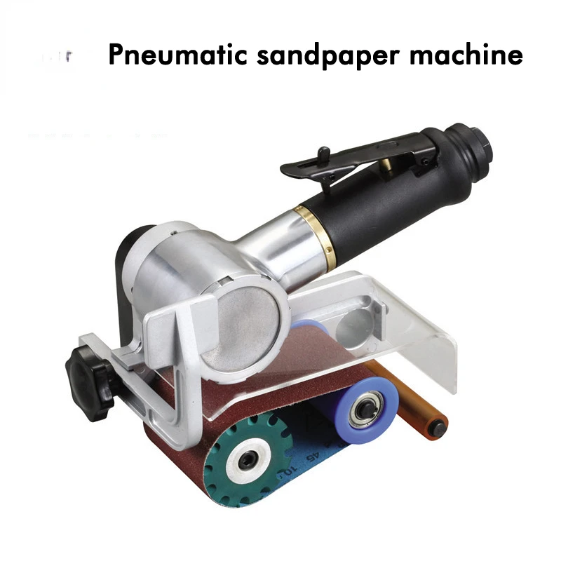

1PC Pneumatic Sandpaper Machine Polisher CY-720B Handheld Powerful Ring Belt Sanding Machine Grinding Machine Tool