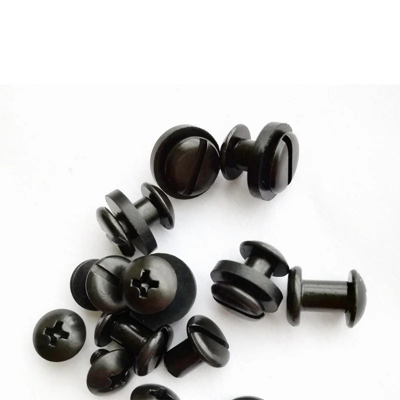 200pcs 7.5mm x 5mm BLACK Phillips Truss Head Chicago Stainless Steel 304 Antirust Screws