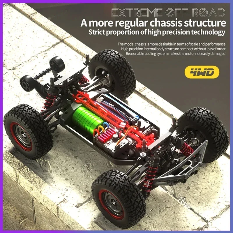 SCY 16106 PRO RC Car 70KM/H 1/16 4WD Off-Road Drift Brushless Electric High Speed Remote Control Vehicle Children Toy Crawler 4