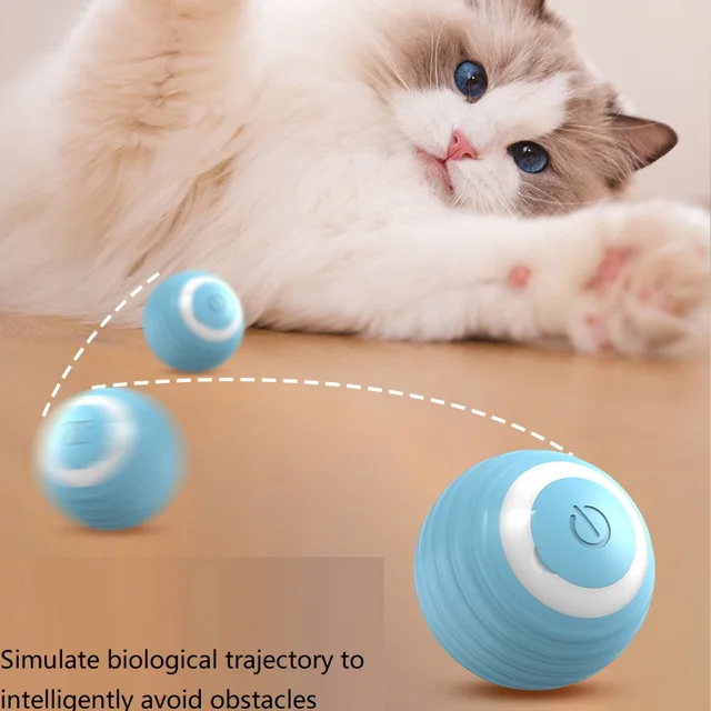 Interactive Cat Ball Automatic Cat Toy Indoor Cat Toy Electric Games Pet Products MWJ01 Interactive Cat Ball Automatic Cat Toy Indoor Cat Toy Electric Games Pet Products MWJ01