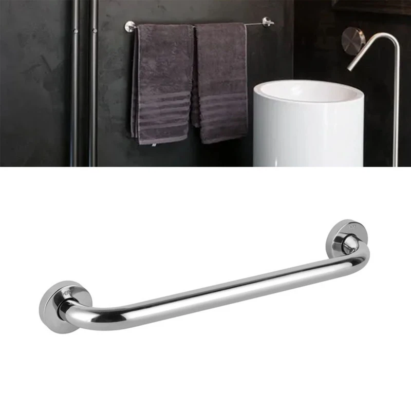 

Towel Rack Stainless Steel Grab Bars Bathroom Elderly Safety Assist Bath Handle DropShip