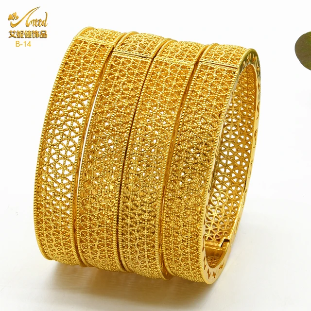 22ct 22k Carat Ladys Gold Filled Bangle Bracelet, Size 2.8 11grams Ref:312  - Etsy UK | Gold bangles design, Solid gold bangle, Gold