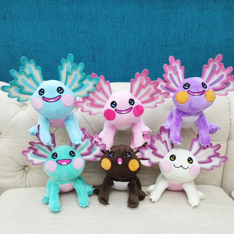 

Плюшевые игрушки Axolotl 6 видов, 25 см, милая Axolotl, мягкие куклы-животные, мягкая игрушка, плюшевый подарок на день рождения для детей, подарок на Рождество