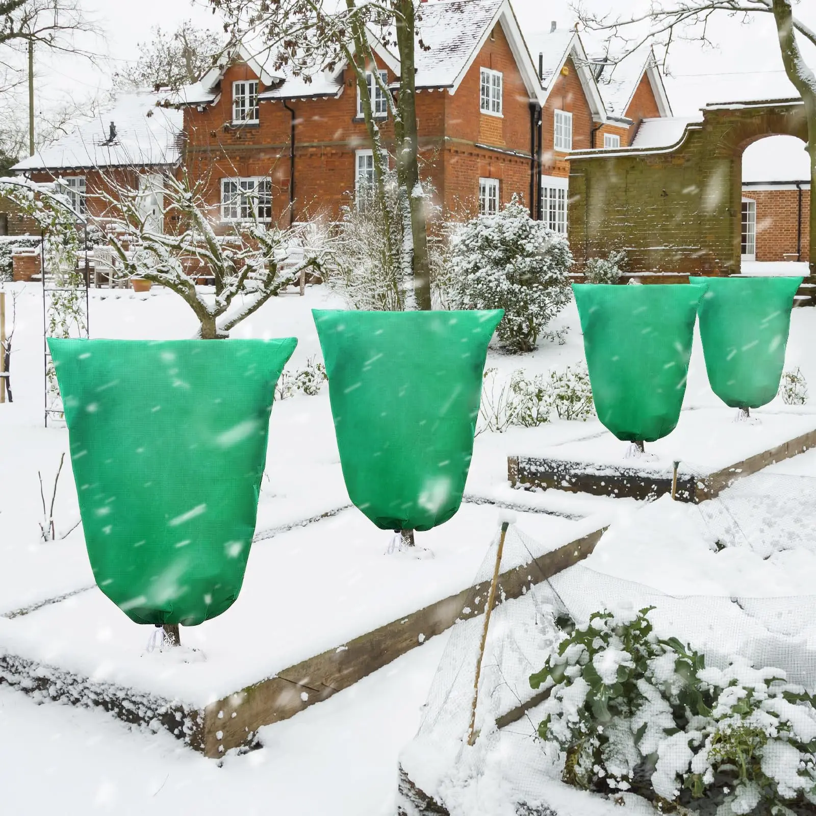 Winter Plant Protection Bag With Zip Breathable