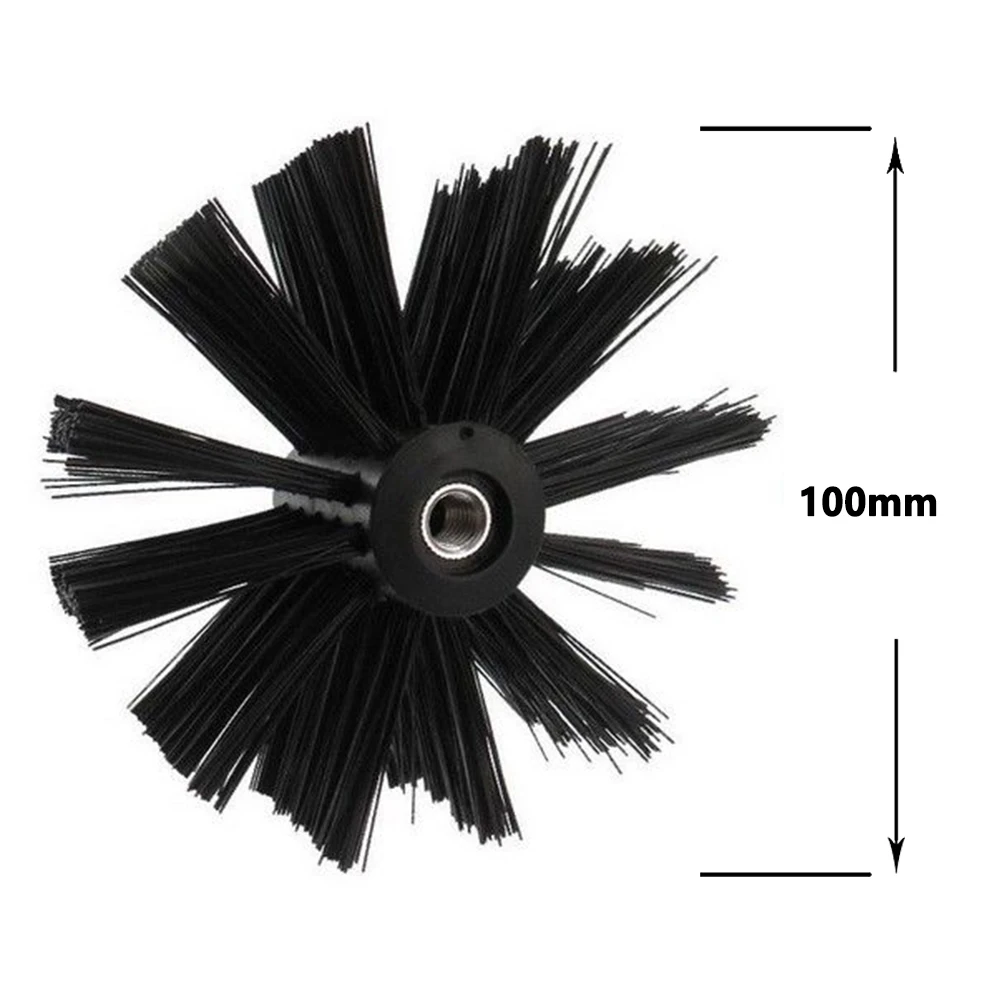 

100/150mm Nylon Brush Head Dryer Vent Cleaning Brush Chimney Remover Fireplace Stove Chimney Pipe Cleaning Brush Tools