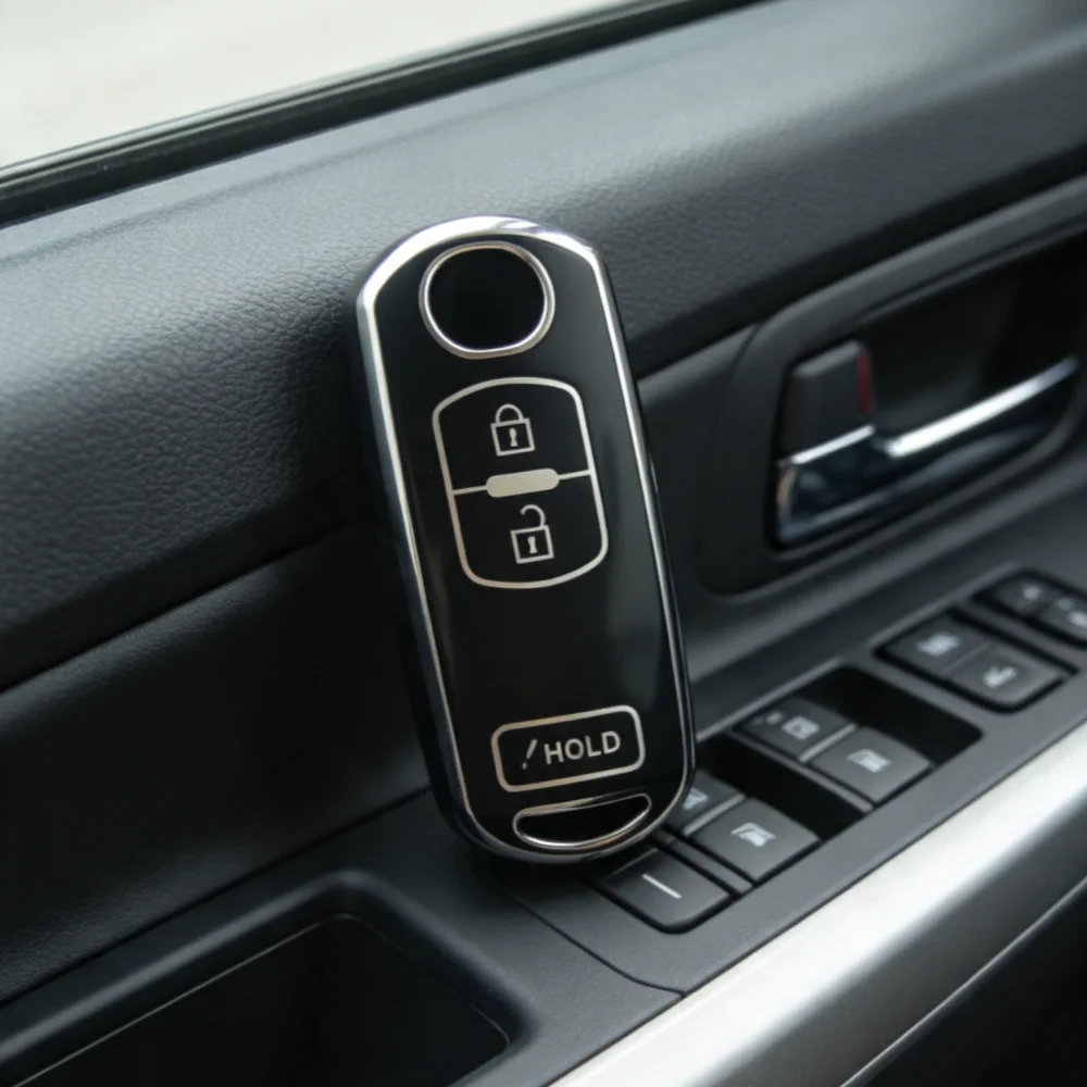 Premium Car Key Cover Case - Full Protection Fob Sleeve