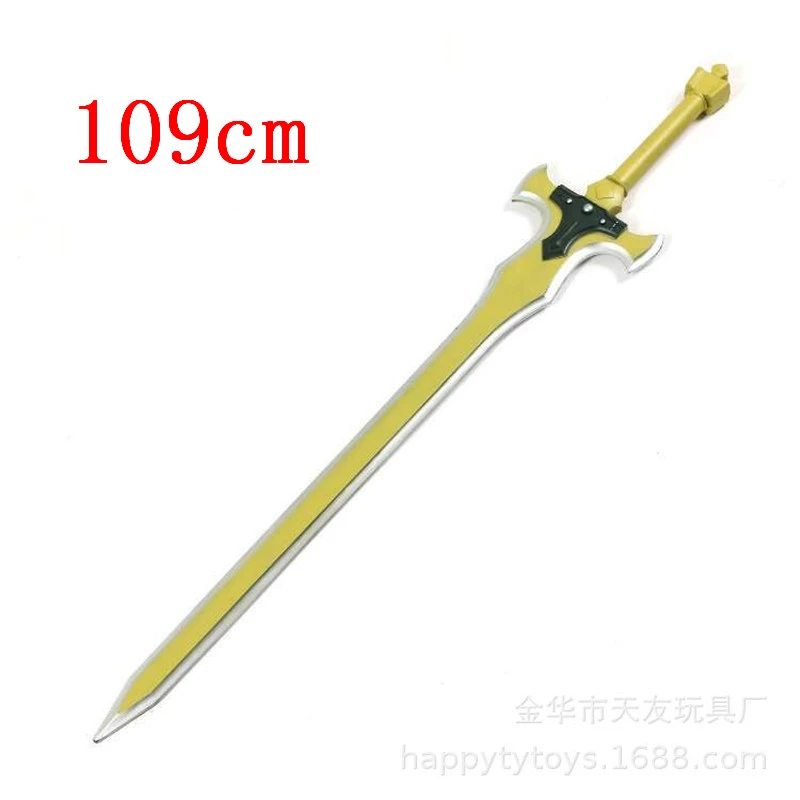 100cm Sword Art Online Konno Yuuki Sword Weapon Cosplay SAO Black Sword 11 Anime Ninja Knife PU