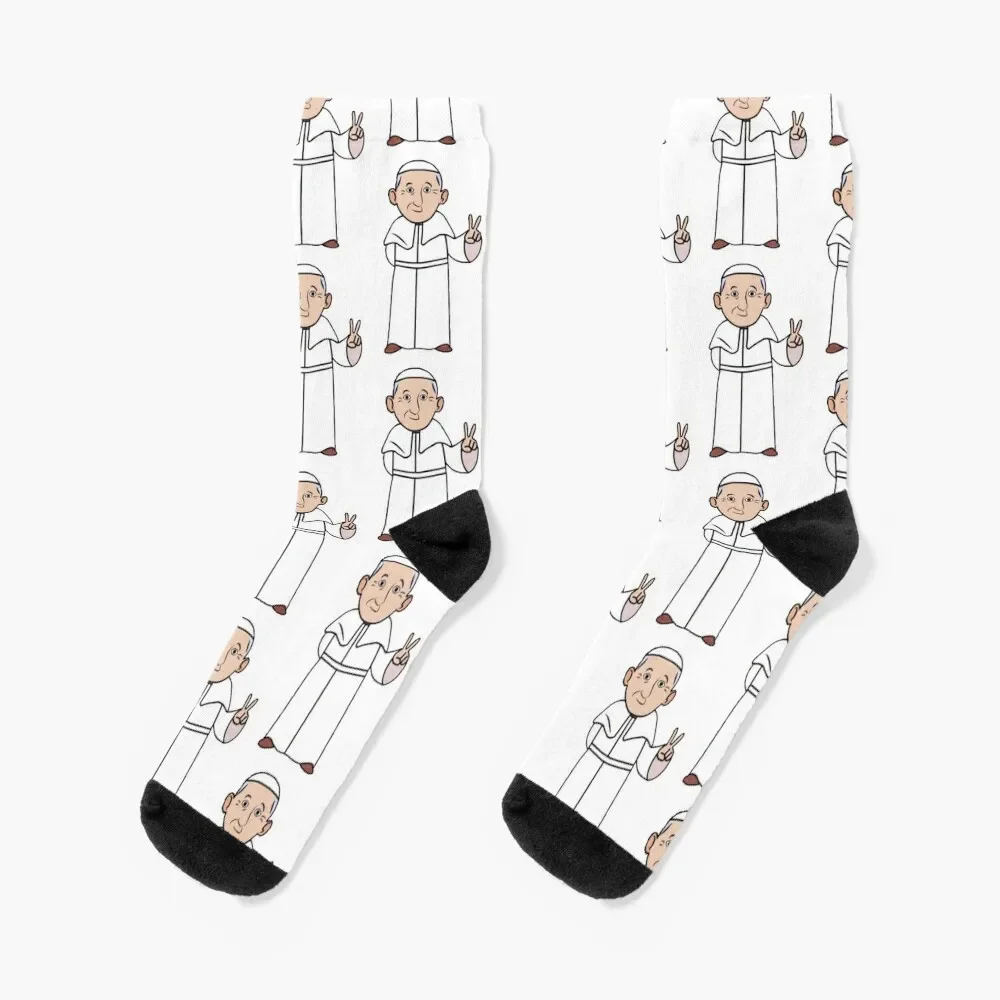 

Pope Francis Socks man cycling Boy Child Socks Women's