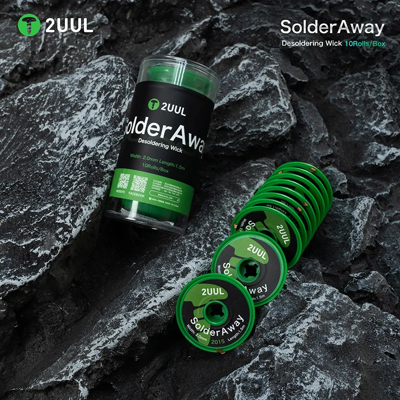 2UUL DW11 10Rolls/Box Desoldering Braid for Mobile Phone Maintenance Motherboard BGA Repair Solder Removal