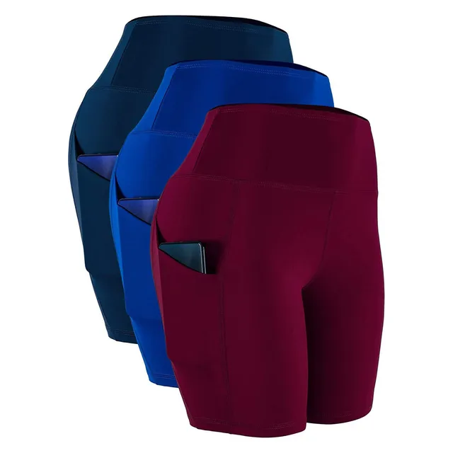 Yoga Shorts Women Fitness Workout Shorts High Waist Slim Gym Short Pants Summer Breathable Running Jogging Cycling Sportwear 3