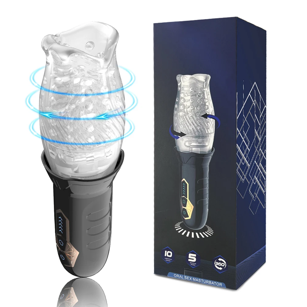 Automatic Rotating Male Masturbator With Soft Silicone Stimulator_voghion.com