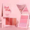 3 in 1 Waterproof Eyeshadow Highlight Bronzer Cheek Blush Palette 5