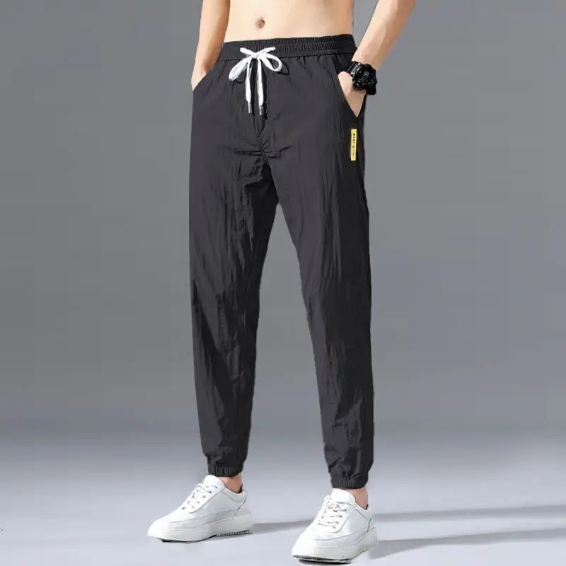 sweatpants Ultra-thin Summer Casual Pants for Men Outdoor Big Size Sport Fashion Light Weight Comfortable Loose Cool Running Pants joggers sweatpants Harem Pants