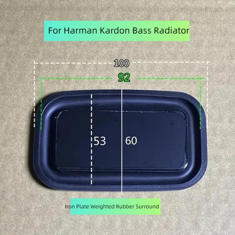 GHXAMP 100*60mm Vibration Diaphragm For Harman Kardon Low Frequency Radiant Basin Passive Bass ubber Edge Desktop Bluetooth 2pcs