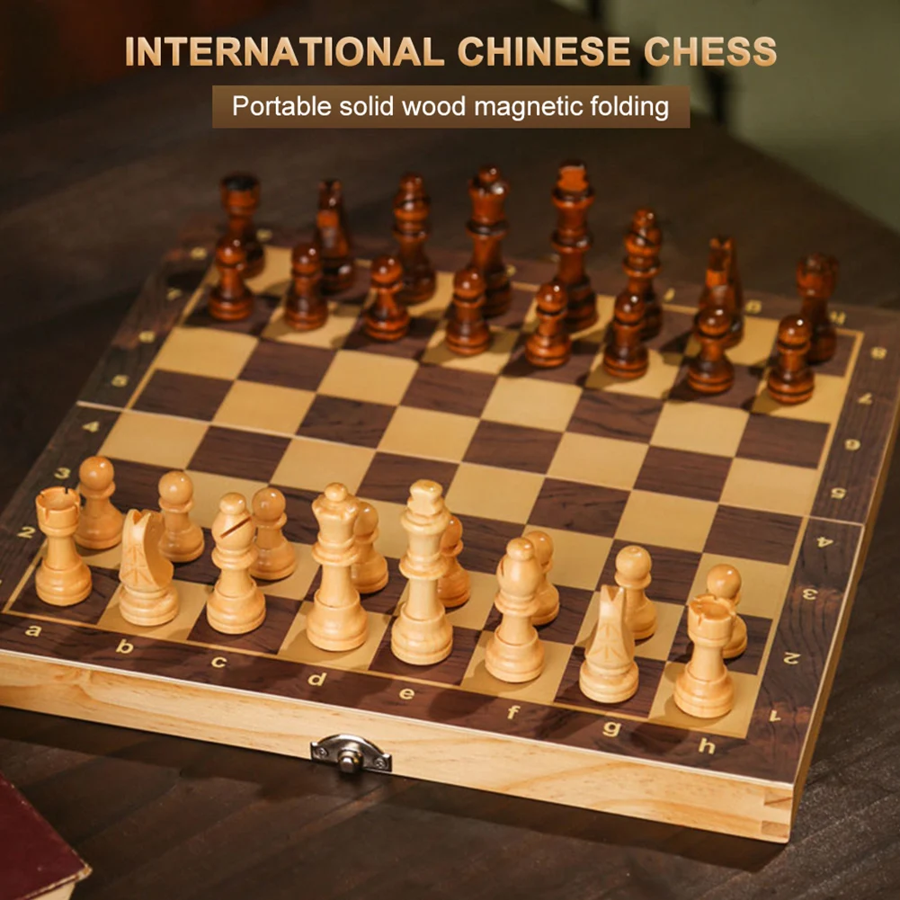 29x29cm 3 in 1 Chess Chekers Backgammon Developing Strategic Thinking Chess Wooden Set No Toxic Wood Board Game for Boys Girls board game,wooden chess,table games,chess pieces and board,chess pieces,chess puzzle game