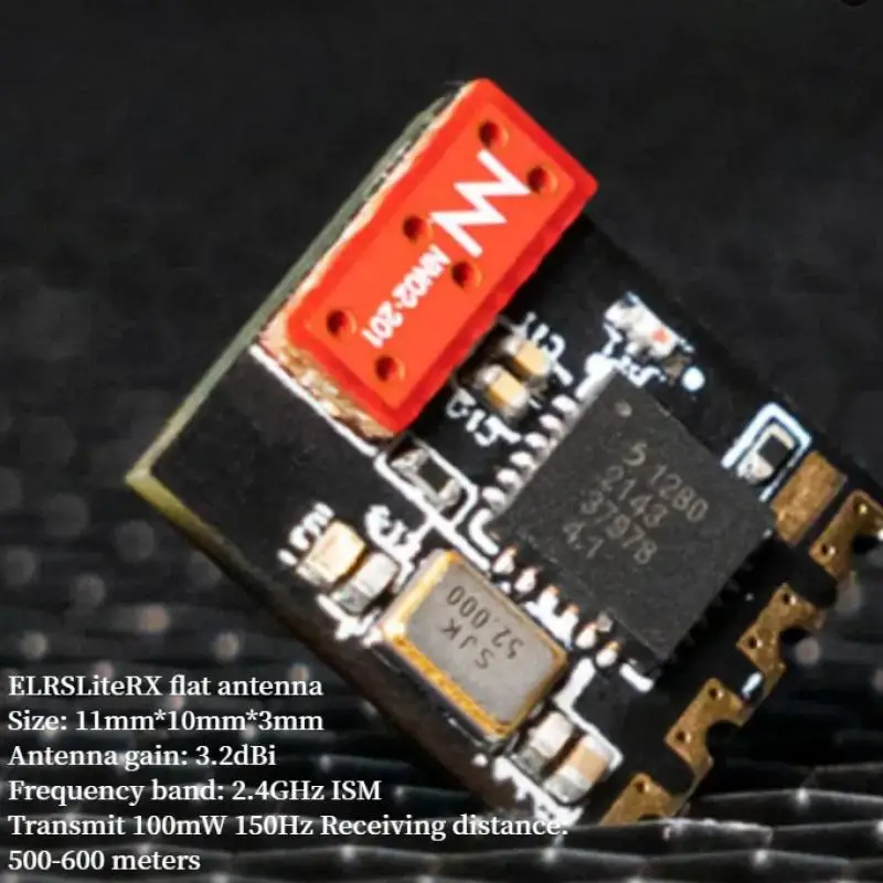 ELRS Lite Récepteur 2.4GHz Longue Portée Antenne Plate pour Drone FPV
