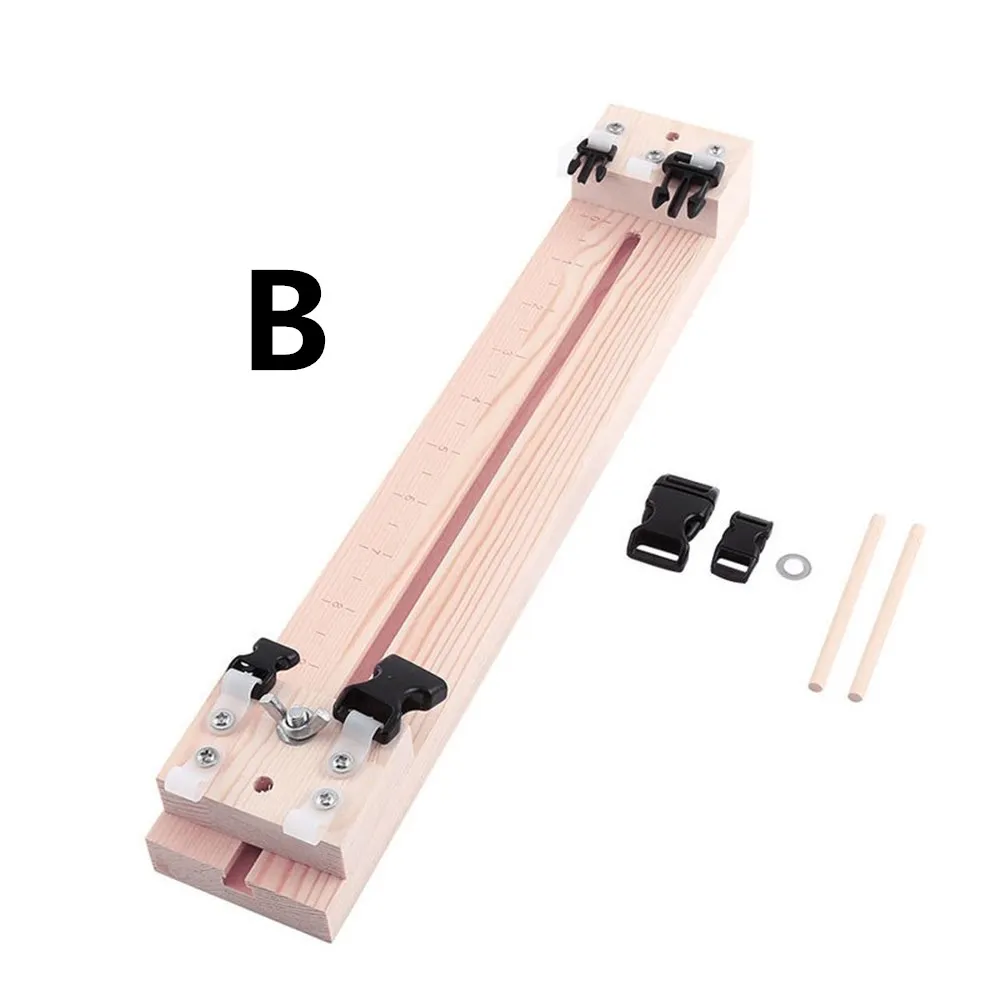 Diy Tool Bracelet Woven Workbench Length Adjustable Manual Wooden Paracord Jigs Set Rope Weaving