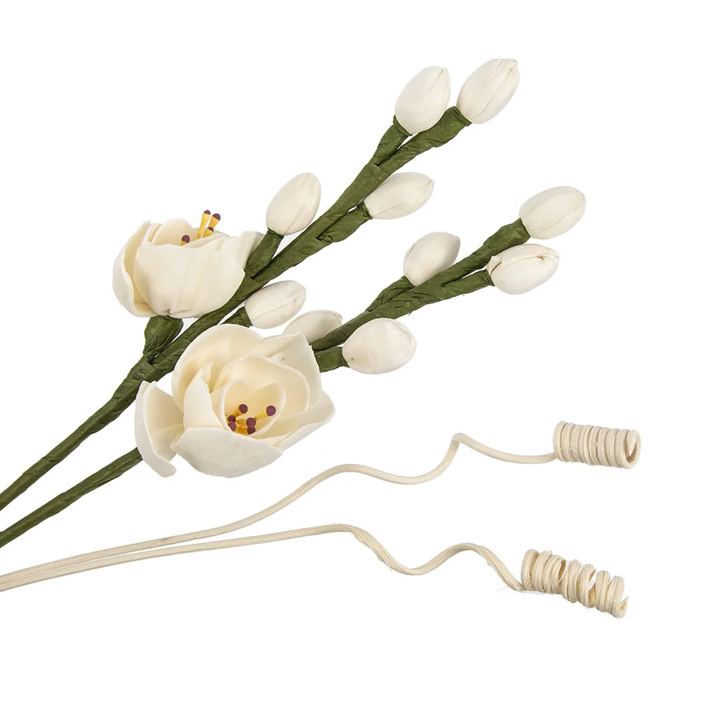 4PCS Willow Branch Flower Head Rattan Sticks Fireless Fragrances Reed Diffuser Stick Diy Ornaments Home Decor