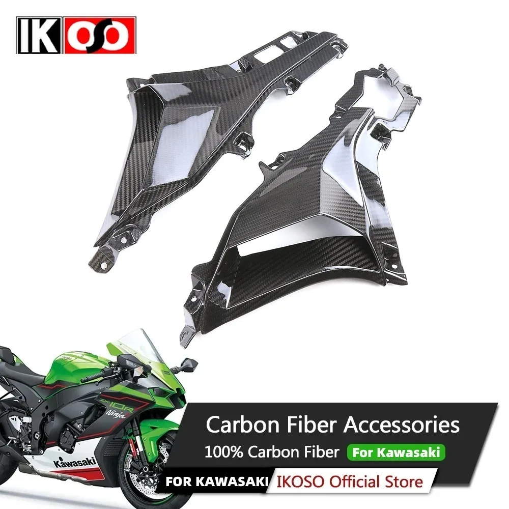 For Kawasaki ZX-25R ZX-4RR 2020 2021 2022 Pure 3K Dry Carbon Fiber Body Intake Fairing Motorcycle Shell Modification Accessories