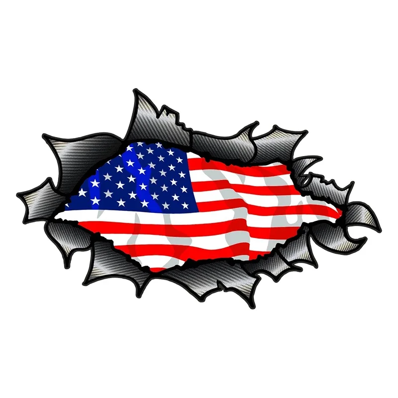 

Car Sticker American Stars & Stripes USA Flag Waterproof Vinyl Decal on Bumper Rear Window Laptop,15CM