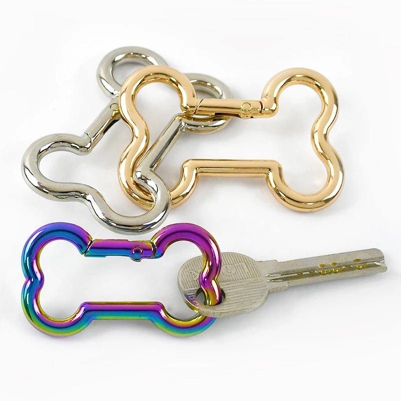 アクセサリー may 5/10Pcs Meetee 20-38mm Spring Ring Metal Buckles Bone Shaped
