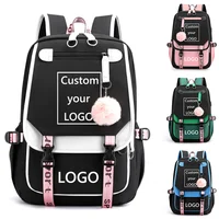 New Fashion Customized LOGO Backpacks Teenagers Customized Backpacks Anime LOGO Customized Backpacks School Customized Backpacks 1