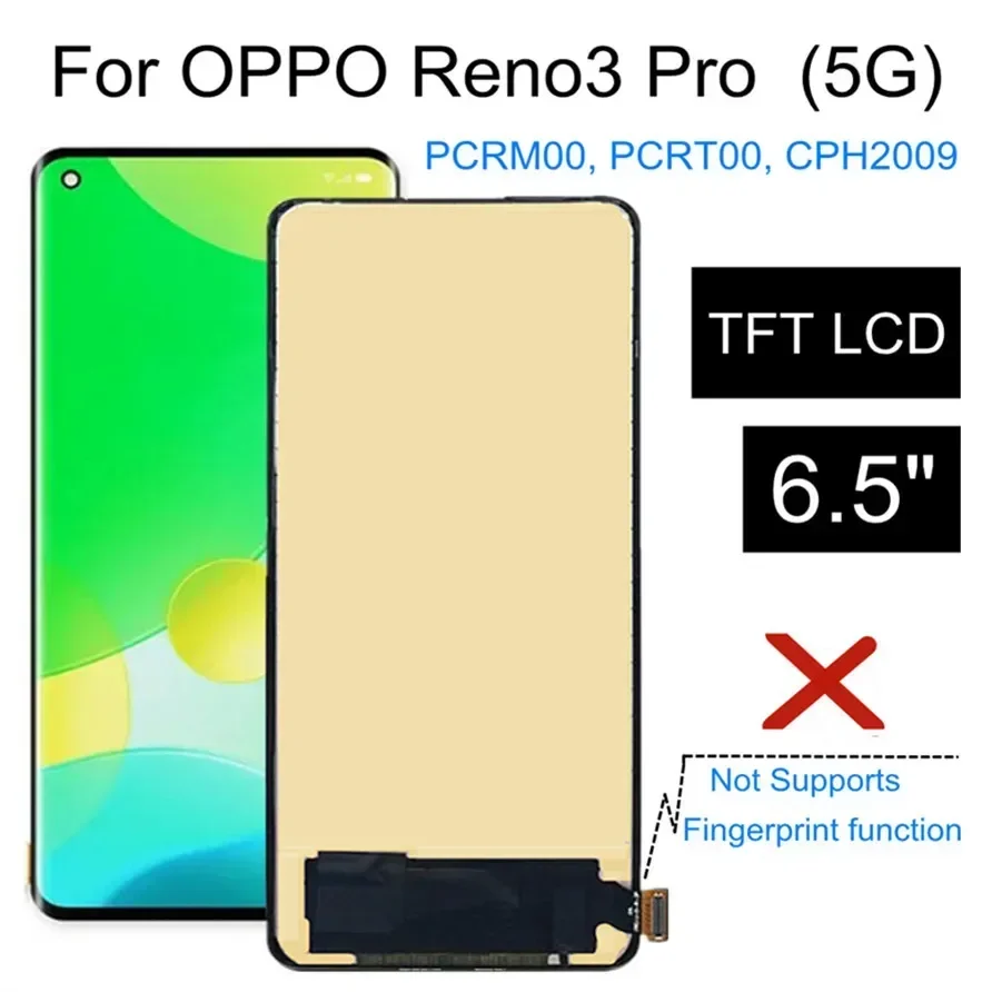 

ЖК-дисплей 6,5 "TFT для OPPO Reno3 Pro 5G PCRM00 PCRT00