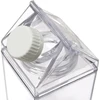 Transparent Water Gym Bottle Plastic New Reusable Clear Milk Carton Box  Juice Sport Leakproof Cup  Drinking Outdoor Camping 3