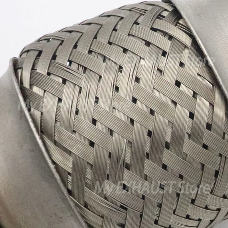 ID.57mm/2.25in ID.45mm/1.88in Exhaust Flex Pipe Stainless Steel Corrugated Flexible Joint Tube for Car Trucks