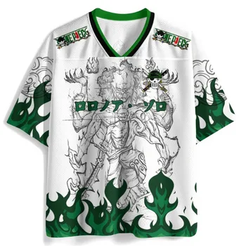 2026 _ New Style _ Fashion _ One Piece Anime _ Fun Jerseys _ Luffy _ Campus Style Short Sleeves _ Sports Style Mesh Fabric 1