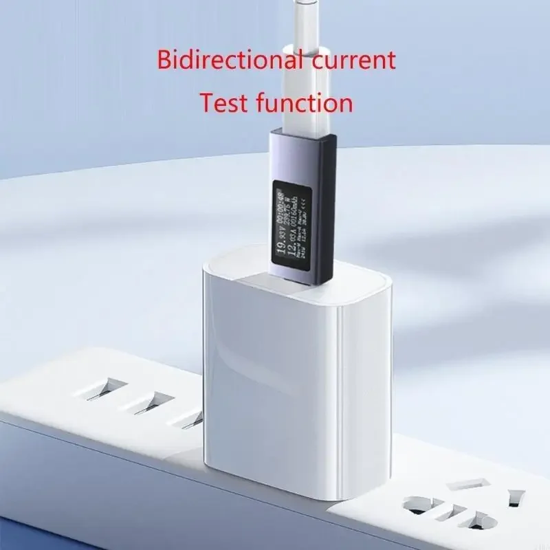 KOWSI USB C 미터 전류 테스터 USB 체커 USB 충전 감지기 USB C 전압계 전류계 감지기