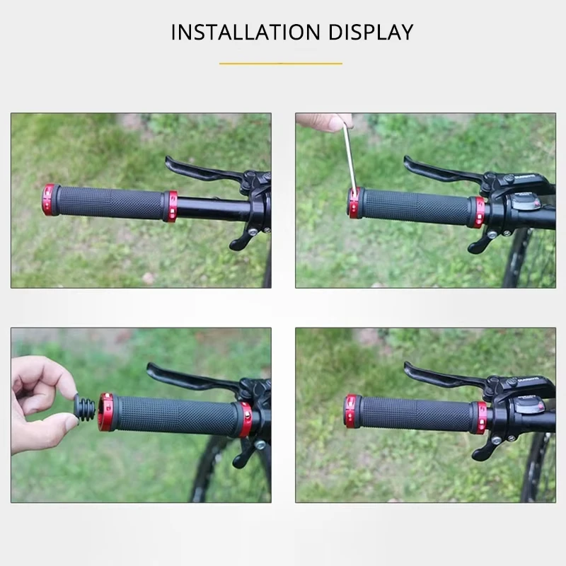 Bicycle Handlebar Grips Bicycle Accessories MTB Alloy Lock Bilateral Lock Anti Slip Cycling
