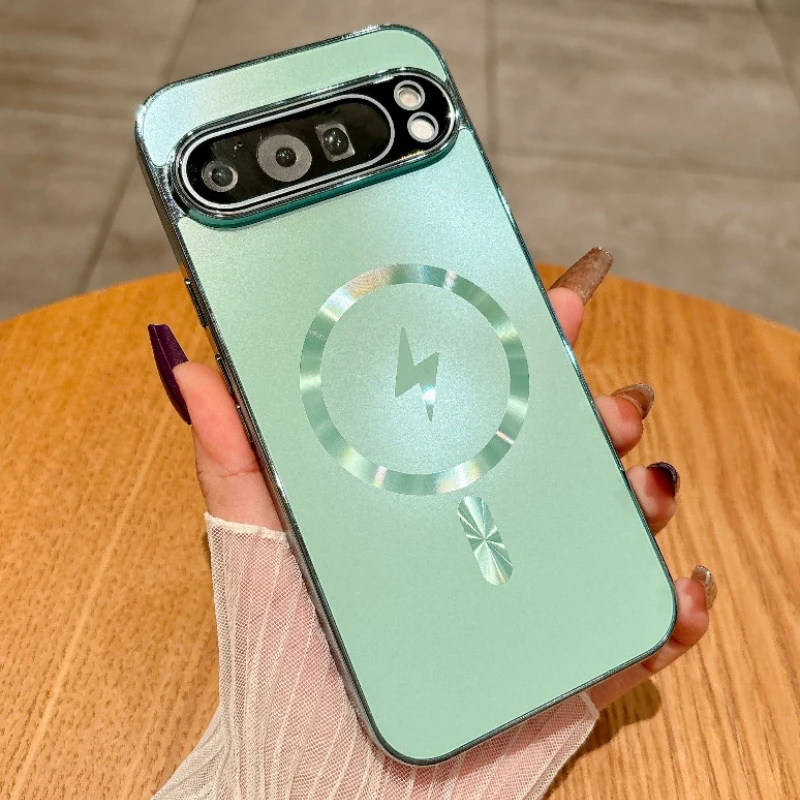 Luxury Electroplated Magnetic Case with Magsafe Protection - Shockproof Design