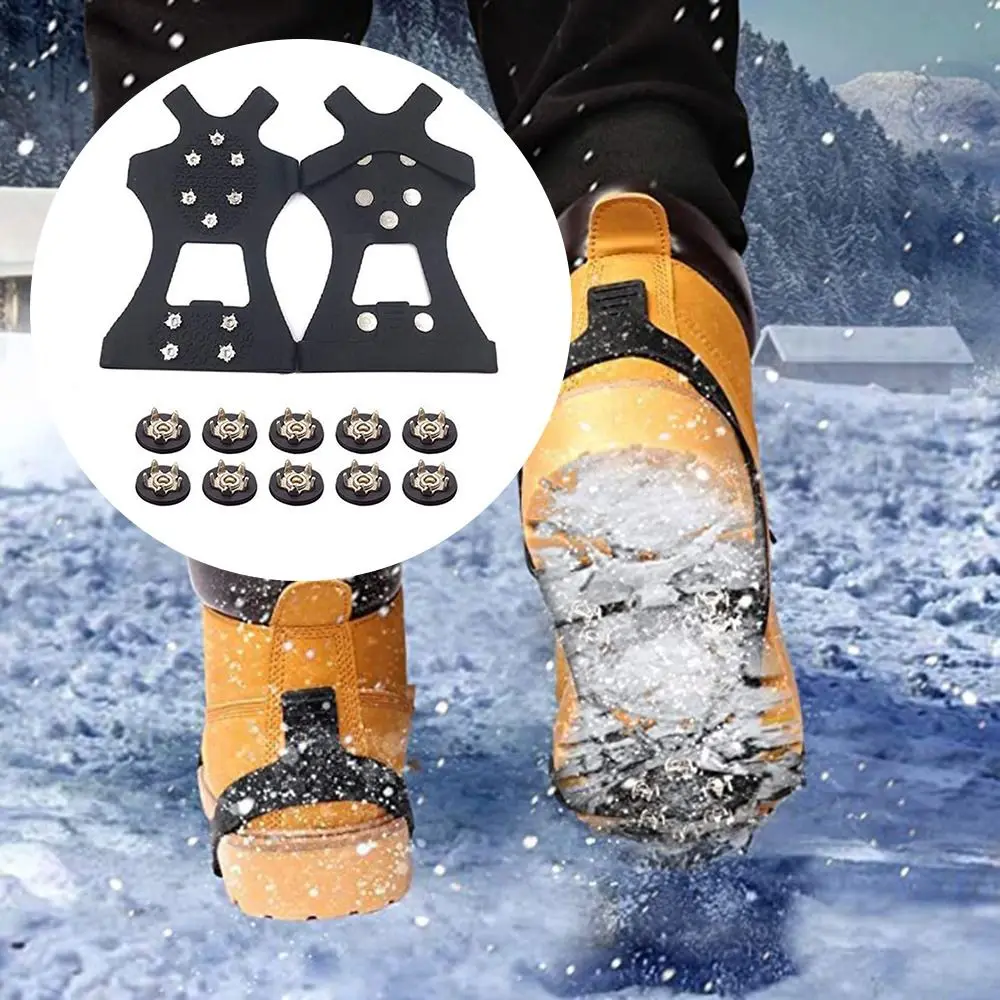 Ice Gripper Spike Crampons For Boots 1 Pair