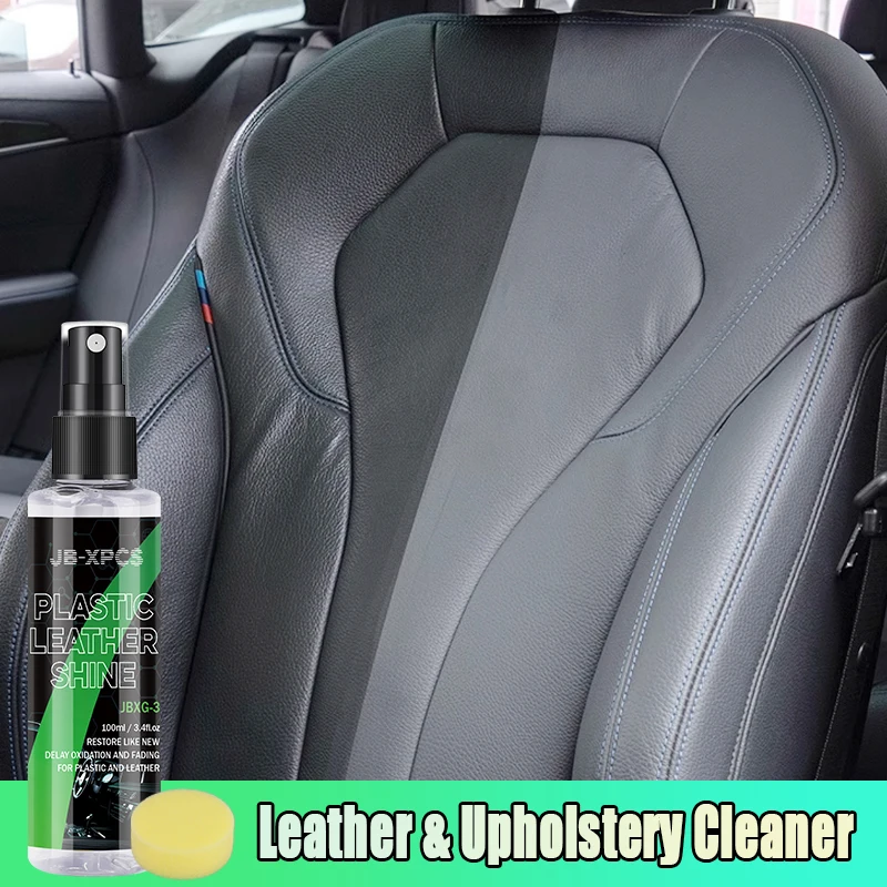 

30/100ML Plastic Renovator for Car Interior Spare Parts Seat Leather Liquid Wax Polish Plastic Restore Cleaner Spray Accessories