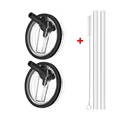 Black-2pcs x straw