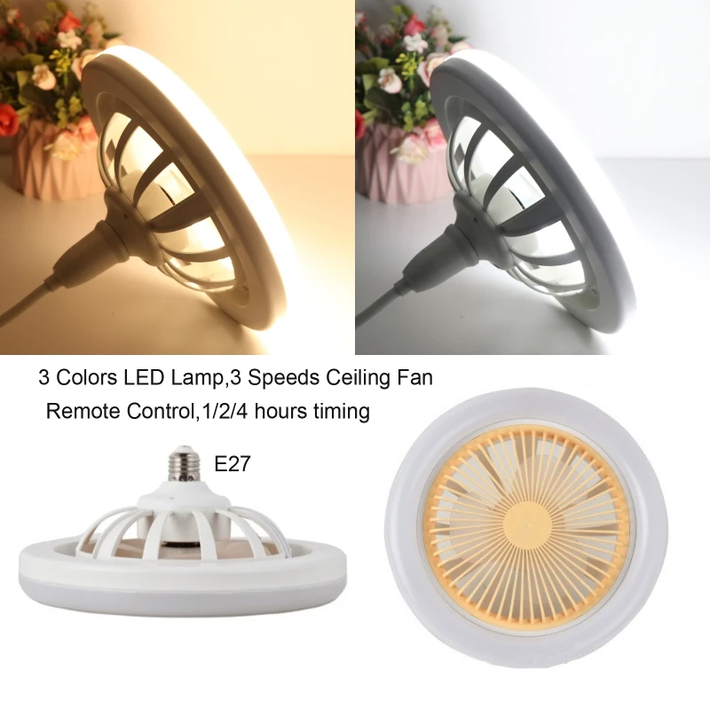 Universal 2in1 AC 85V-265V E27 12W LED Lamp E27 Ceiling Fan Led Light Bulb for Home Market Office Nightmarket and More 3 Colors led lamp