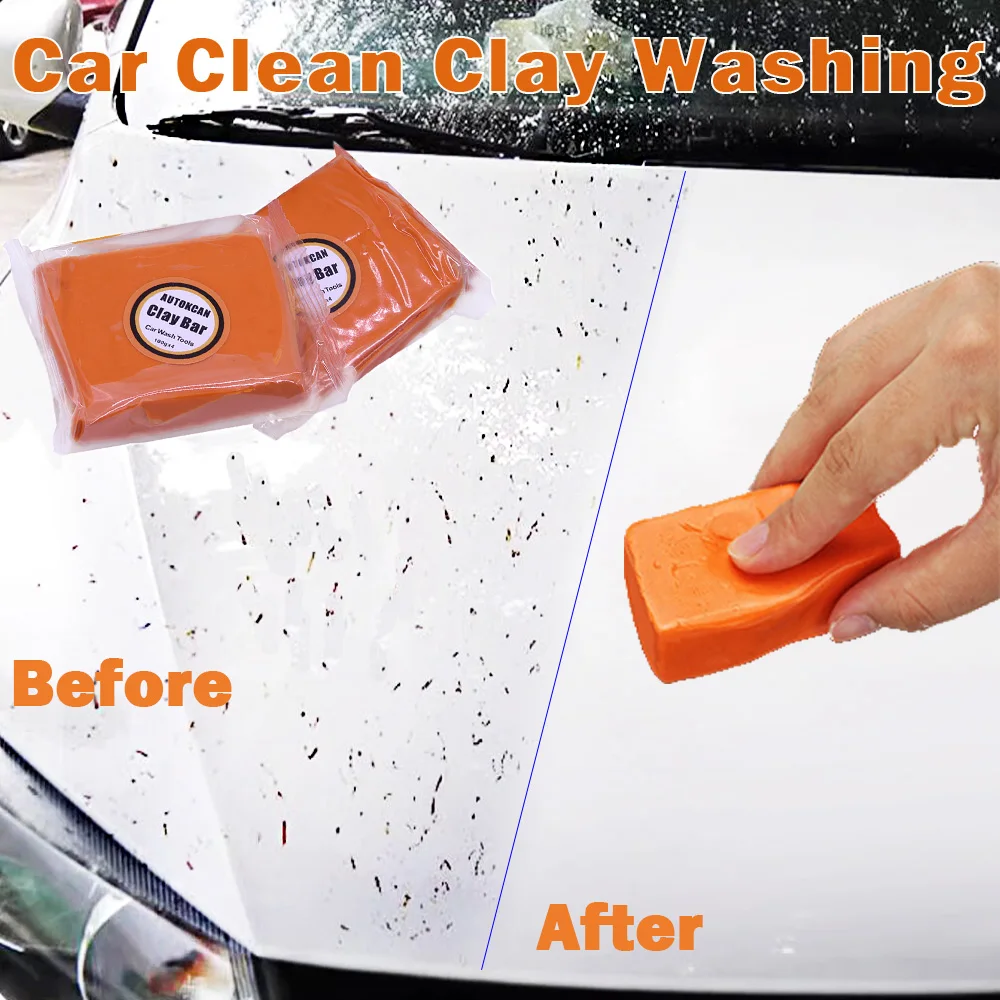 200g Car Washing Mud Magic Clean Clay Bar Magic Car Detailing Clay Detailing Care Auto Paint Maintenance Fine Medium Heavy Grade car cleaning tool car cleaning clay bar cleaning magic mud car detailing cleaner
