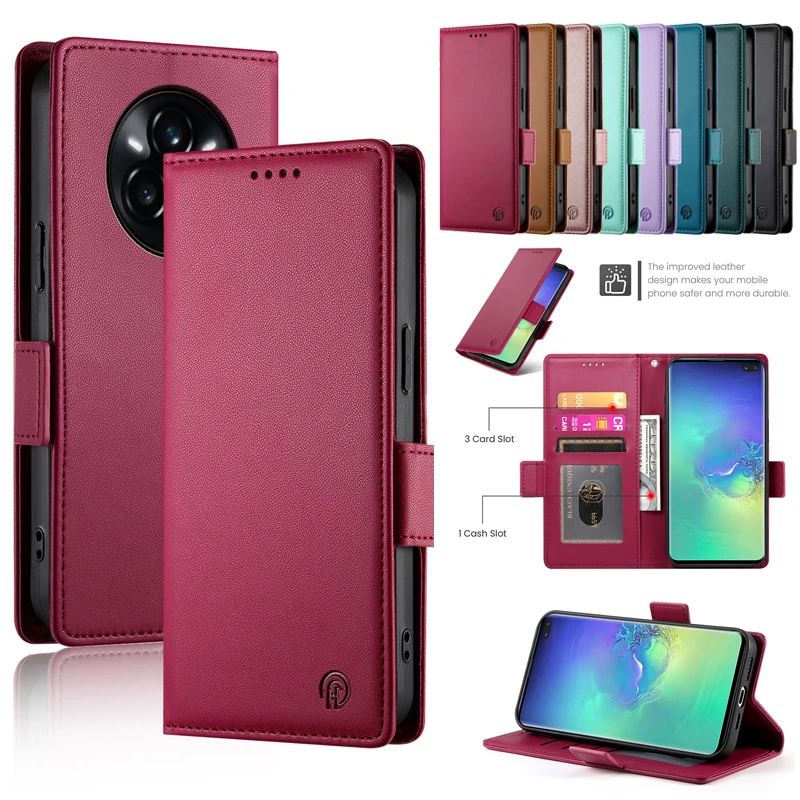 Leather Wallet Flip Phone Case - Luxury Protective Cover