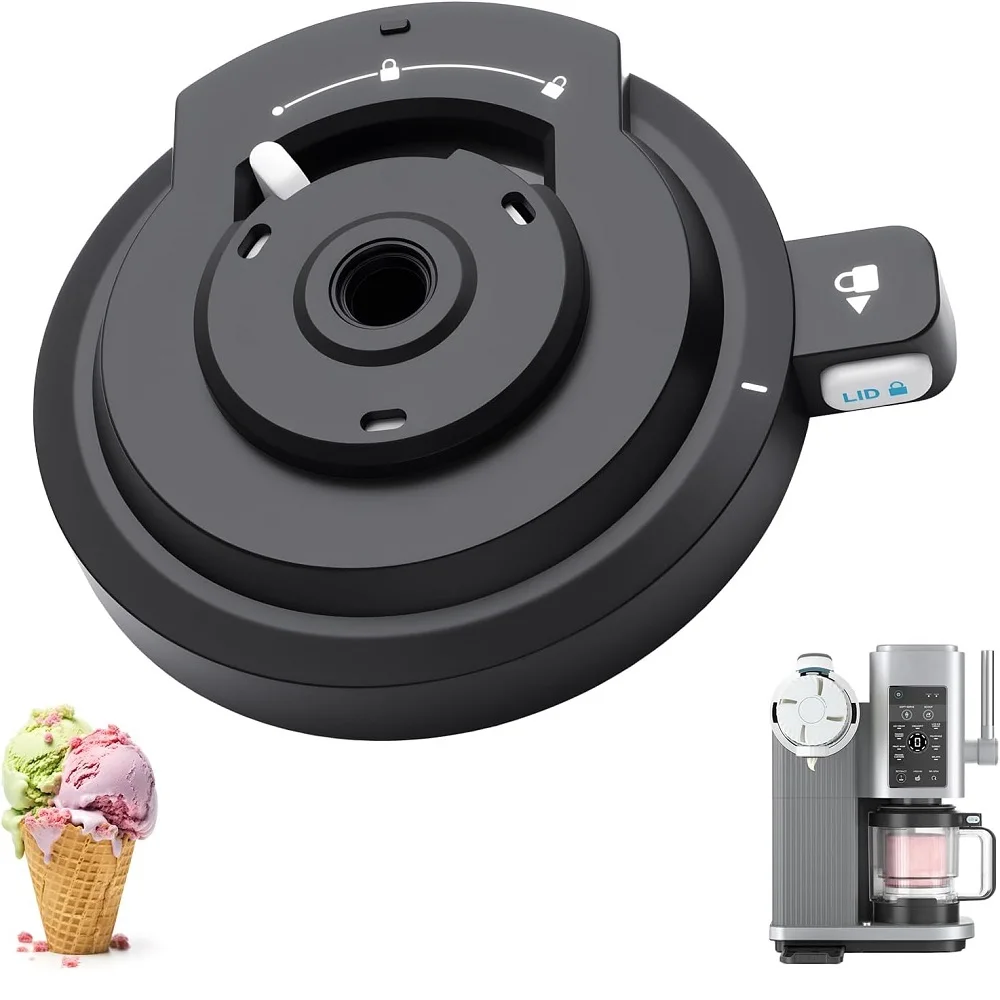 Outer Bowl Lid for Ninja NC701 Ice Cream Maker, Reusable Creami Swirl Lid Compatible Ninja NC700/NC701/NC701C Series (NO Paddle)